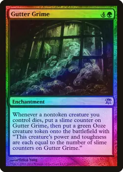 Gutter Grime FOIL Innistrad NM Green Rare MAGIC THE GATHERING CARD ABUGames - Image 1
