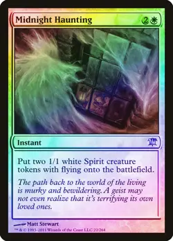Midnight Haunting FOIL Innistrad NM White Uncommon MAGIC MTG CARD ABUGames - Image 1