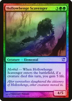 Hollowhenge Scavenger FOIL Innistrad NM Green Uncommon MAGIC MTG CARD ABUGames - Image 1