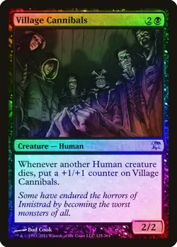 Village Cannibals FOIL Innistrad NM Black Uncommon MAGIC MTG CARD ABUGames - Image 1