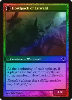 Villagers of Estwald / Howlpack of Estwald FOIL Innistrad NM CARD ABUGames - Image 2