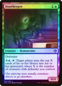 Doorkeeper FOIL Iconic Masters NM Blue Common MAGIC GATHERING CARD ABUGames - Image 1