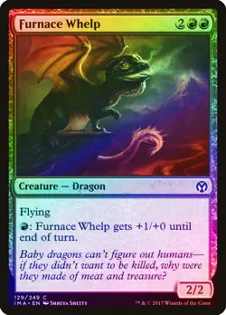 Furnace Whelp FOIL Iconic Masters NM Red Common MAGIC GATHERING CARD ABUGames - Image 1