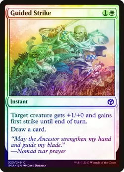 Guided Strike FOIL Iconic Masters NM White Common MAGIC MTG CARD ABUGames - Image 1