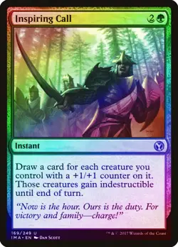 Inspiring Call FOIL Iconic Masters NM Green Uncommon MAGIC MTG CARD ABUGames - Image 1