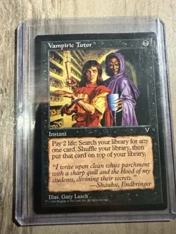 Vampiric Tutor Visions MTG Magic the Gathering LP Condition - Image 1