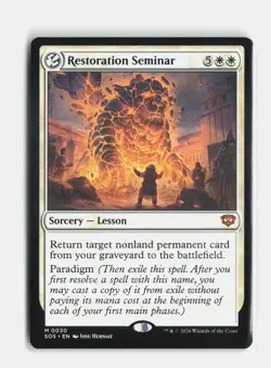 Restoration Seminar 30 Secrets of Strixhaven MTG NM - Image 1