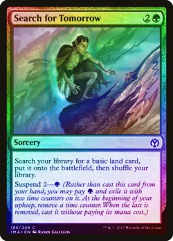 Search for Tomorrow FOIL Iconic Masters NM Green Common MAGIC CARD ABUGames - Image 1