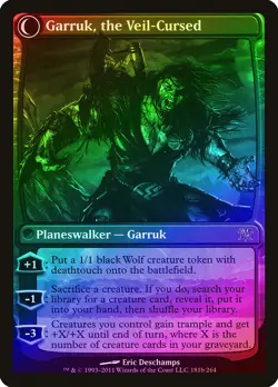 Garruk Relentless / Garruk, the Veil-Cursed FOIL Innistrad HEAVILY PLD ABUGames - Image 2