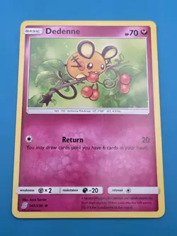 Dedenne 145/236 Pokemon - Sun & Moon Unified Minds Regular LP - Image 1