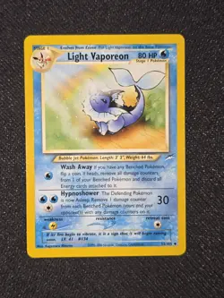 Light Vaporeon - 52/105 - Pokemon Neo Destiny Unlimited Card WOTC NM - Image 1