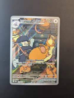 Team Rocket's Raticate 202/182 Illustration Rare Destined Rivals Pokemon - Image 1