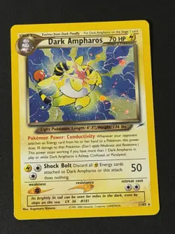 Dark Ampharos 1/105 Neo Destiny Unlimited Holofoil Holo Rare Pokemon TCG - Image 2