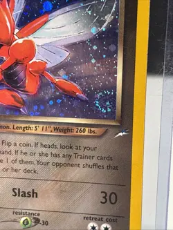 Pokemon Neo Destiny Dark Scizor 9/105 Holo LP With Swirl - Image 2