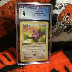 CGC 9 Jigglypuff Pokemon Jungle 1st Edition #54/64 Wizards of the Coast 1999 - Image 1