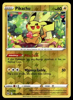 2022 Sword & Shield - Lost Origin Pikachu Basic/Common #52 - Image 1