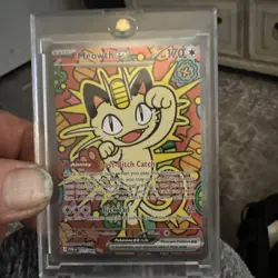 🔥🔥Pokemon TCG Meowth EX 121/88 SIR Special Illustration Rare p/o POR 121 🔥 - Image 1