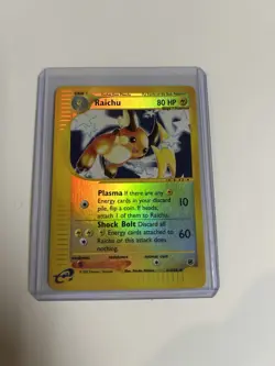 Pokemon TCG Raichu Expedition E-Series 2002 Reverse Holo Rare 61/165 - Image 1
