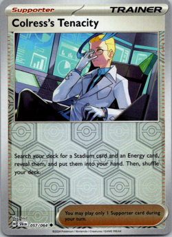 Colress's Tenacity 057/064 Shrouded Fable Reverse Holo Pokemon TCG NM - Image 1