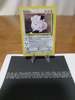 Pokemon TCG Clefairy Base Set 2 Holo Unlimited Rare Card 6/130 LP Condition - Image 1