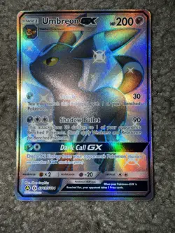 Pokemon Umbreon GX SV69/SV94 Hidden Fates Shiny Vault Full Art Holo Rare HP200 - Image 2