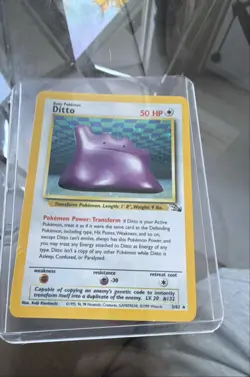 Pokemon Ditto 3/62 Fossil Holo - Image 1