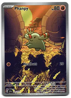 Phanpy 205/191 - 🌊 Surging Sparks Illustration Rare Pokemon TCG 🖤 - LP - Image 1
