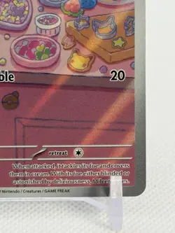 Pokemon 2024 Milcery 152/142 Stellar Crown Illustration Rare Near Mint - Image 5