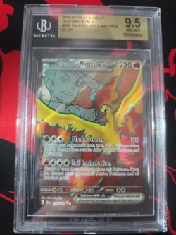 Pokemon TCG Team Rockets Moltres EX#208/182 Destined Rivals - Image 1