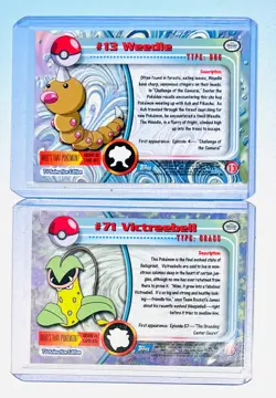POKEMON TOPPS #71 VICTREEBELL HOLO and WEEDLE STANDARD #13 CARD - Image 2