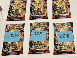 Ascended Heroes Pokemon TCG Boosters 22.80g x 2 w/ 6 packs total! God packsU! - Image 1