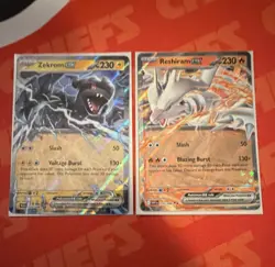 Pokemon EX Holo Lot - Zekrom EX 034/086 & Reshiram EX 020/086 - NM & SHIPS FAST! - Image 1