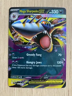 M Mega Sharpedo ex 061 - Ultra Rare Holo Full Art - Pokemon Card - NM - 1¢ sta - Image 1
