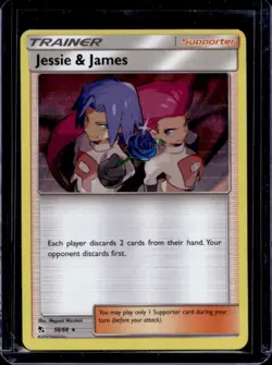 2019 Pokemon SM Hidden Fates Jessie & James #58/68 - Image 1
