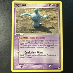 Wynaut 71/92 EX Legend Maker Common [stain] Pokemon - Image 1
