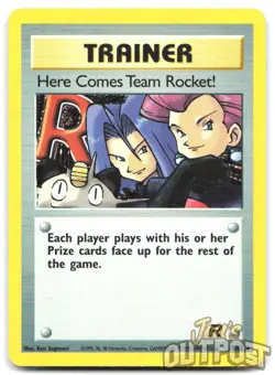 Pokemon Here Comes Team Rocket! Team Rocket Holo Rare 15/82 Unlimited English - Image 1