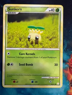Pokemon TCG Sunkern Heartgold Soulsilver 85/123 Regular Common MP - Image 1