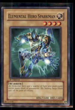 Elemental Hero Sparkman YSD-EN010 Starter Deck 2006 1st Edition $2 MIN ORDER - Image 1