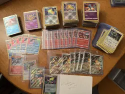 BIG POKEMON CARD LOT! Rayquaza, Eevee, Charizard & more! Read Description! - Image 1