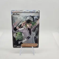N's Plan 163/086 Full Art Pokemon Black Bolt TCG Card Near Mint - Image 1