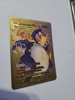 Pokemon Charizard VMAX Gigantamax Gold Foil Fan Art Card SV107/SV122 - Image 1