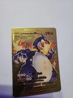 Pokemon Charizard VMAX Gigantamax Gold Foil Fan Art Card SV107/SV122 - Image 2