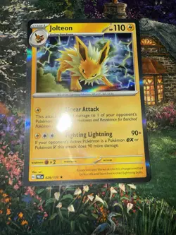 Pokemon TCG SV-Prismatic Evolutions Jolteon Holo Rare Card #29/131 - Image 1