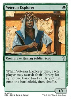 MTG - Veteran Explorer - White Border - Mystery Booster 2 - Magic the Gathering - Image 1