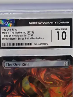 MTG LOTR: Tales Of Middle-Earth #791 * Surge Foil* The One Ring #791 MINT 10 - Image 2