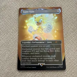 Super State FOIL and IN HAND Mythic Rare MtG Sonic Secret Lair SLD Magic NM Mint - Image 1