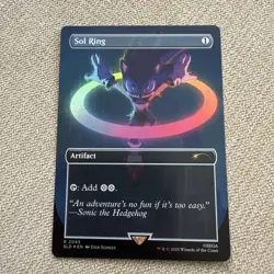 Sol Ring FOIL and IN HAND Rare MtG Sonic The Hedgehog Secret Lair SLD Magic NM/M - Image 1
