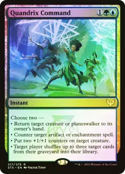 MTG - Quandrix Command - Foil - Strixhaven - Magic the Gathering - Image 1