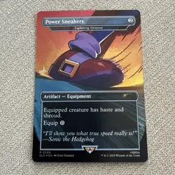 Power Sneakers (Lightning Greaves) FOIL and IN HAND MtG Sonic Secret Lair SLD - Image 1