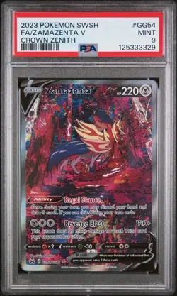 2023 Pokemon Crown Zenith Zamazenta V Galarian Gallery GG54 PSA 9 - Image 1